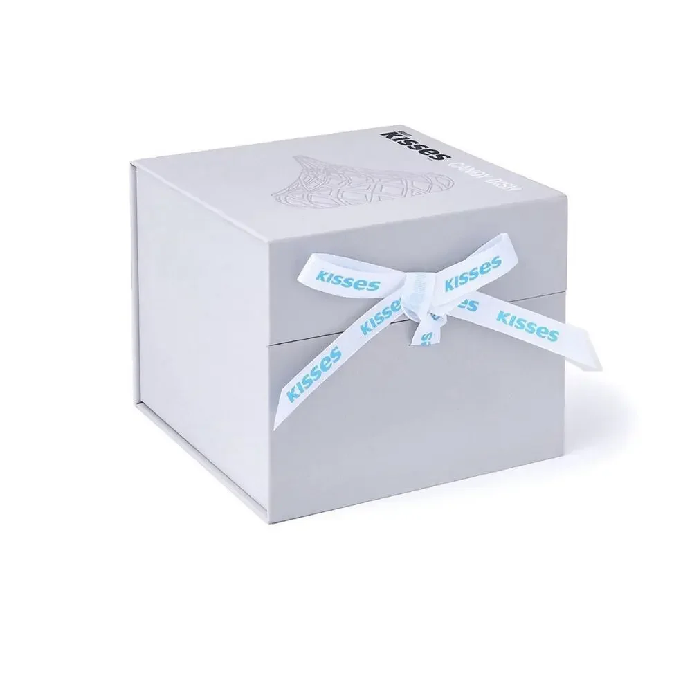 Godinger Hershey's Kisses Silver Electroplated Glass Candy Dish With Gift Box
